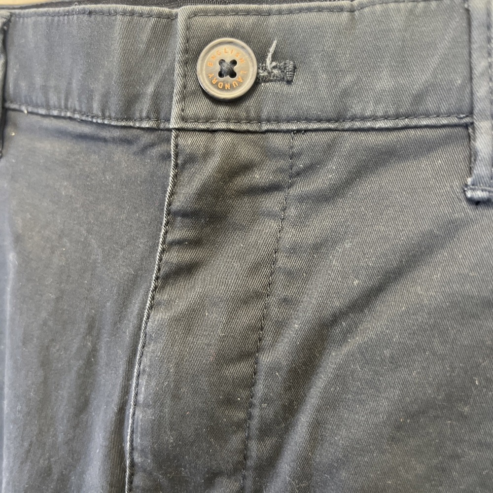 English Laundry Pants Mens 32x30 Blue Slim Straight Zipper Pocket Stretch‎